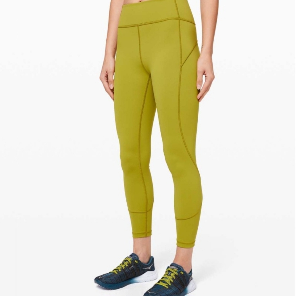Lululemon Yellow In Movement Tight 25" *Everlux